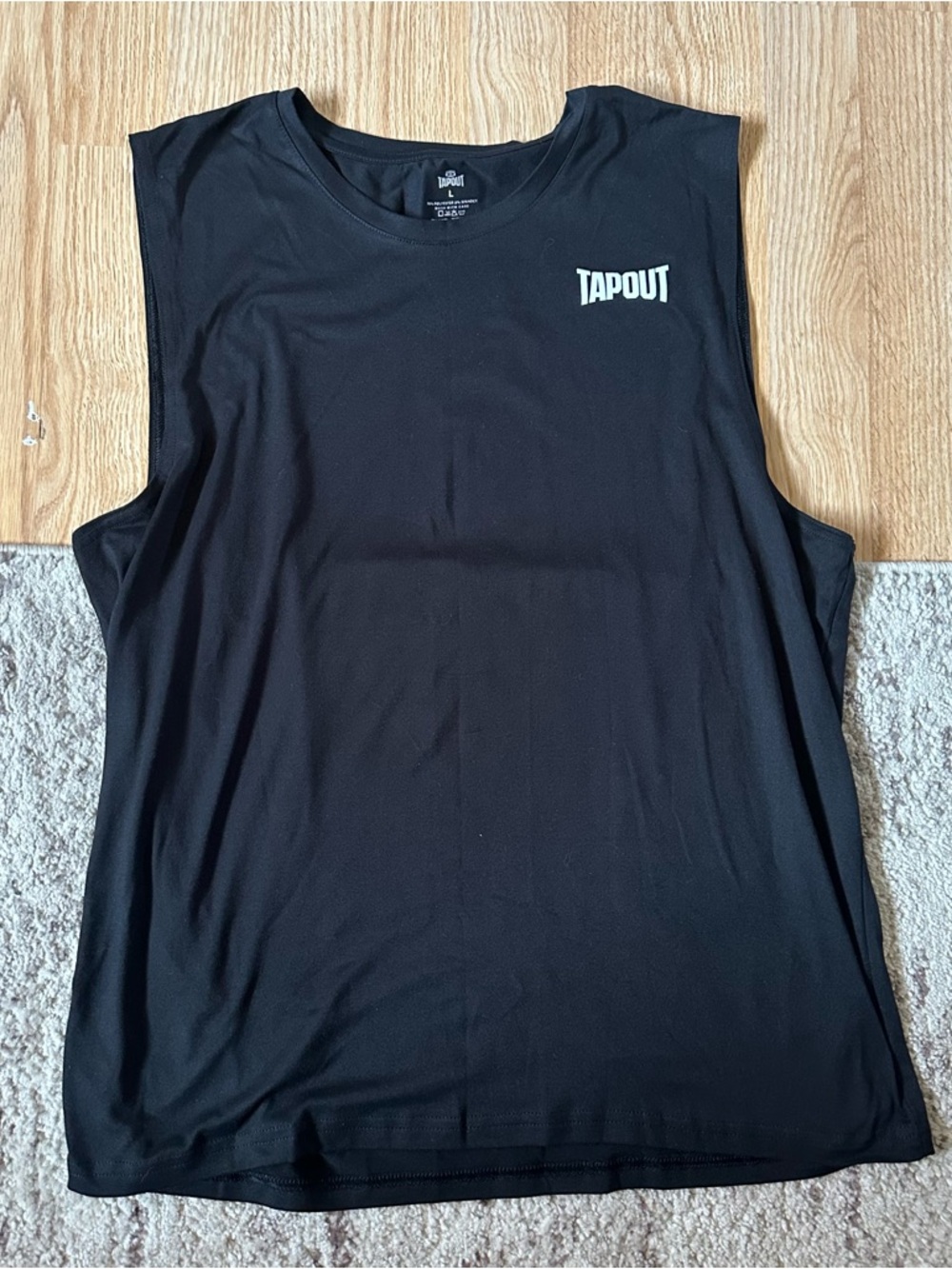 Men’s Tapout  Black Athletic Tank Top with  Logo